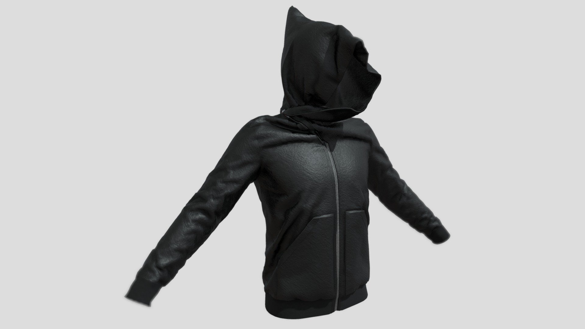 Rick Owens Mountain Hoodie 3d model