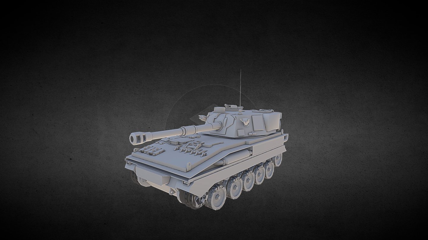 FV433_Abbot 3d model