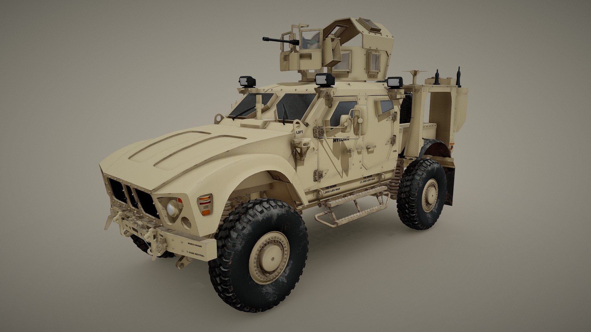 Oshkosh M-ATV MRAP 3d model