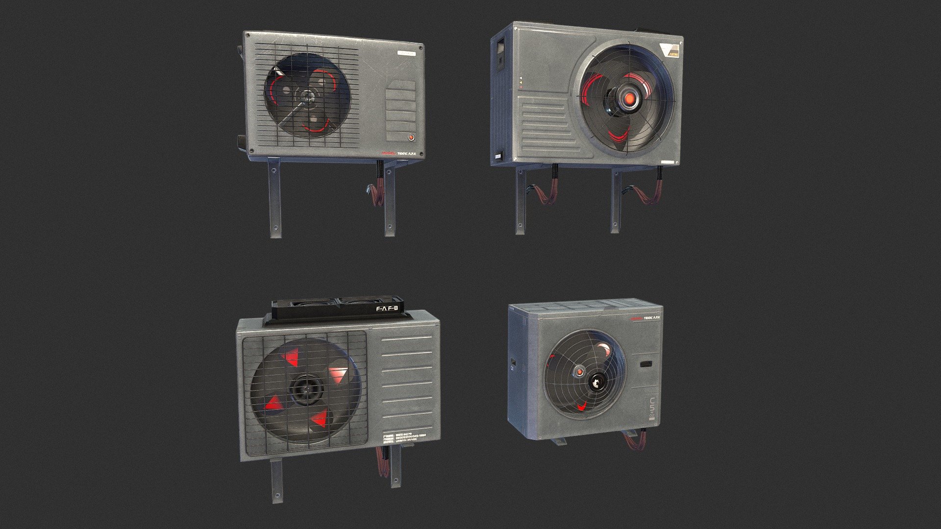 Sci-fi Airconditiong PBR 3d model