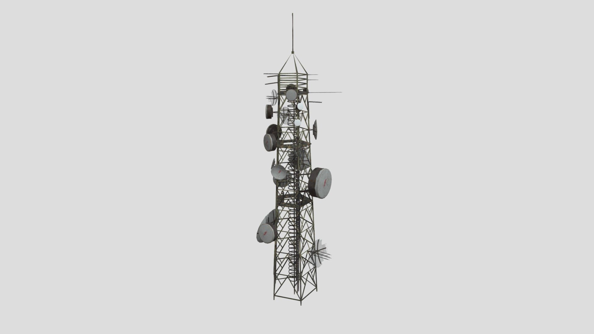 antenna towers 10 AM227 Archmodel 3d model