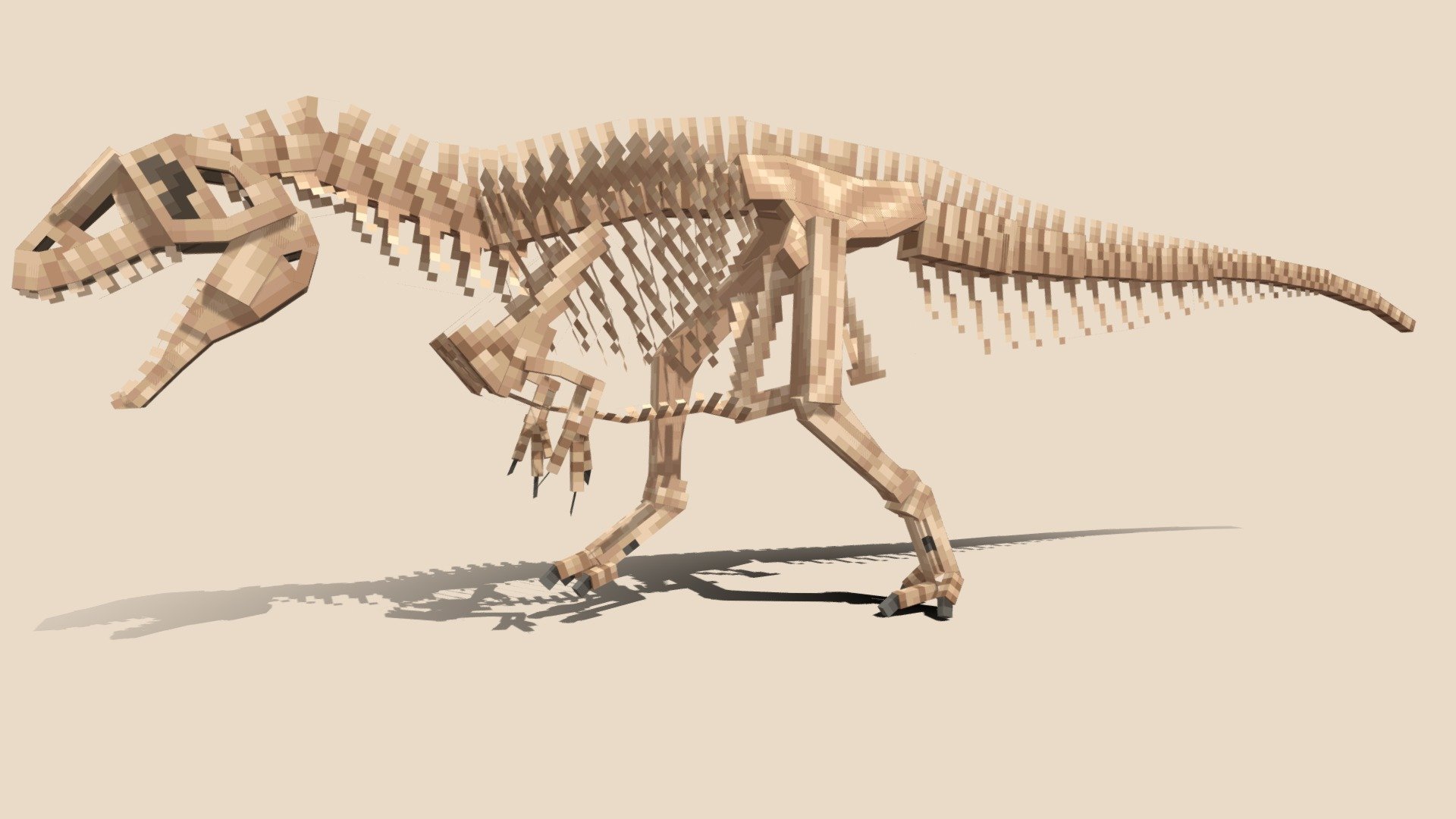 Acrocanthosaurus atokensis Skeleton 3d model