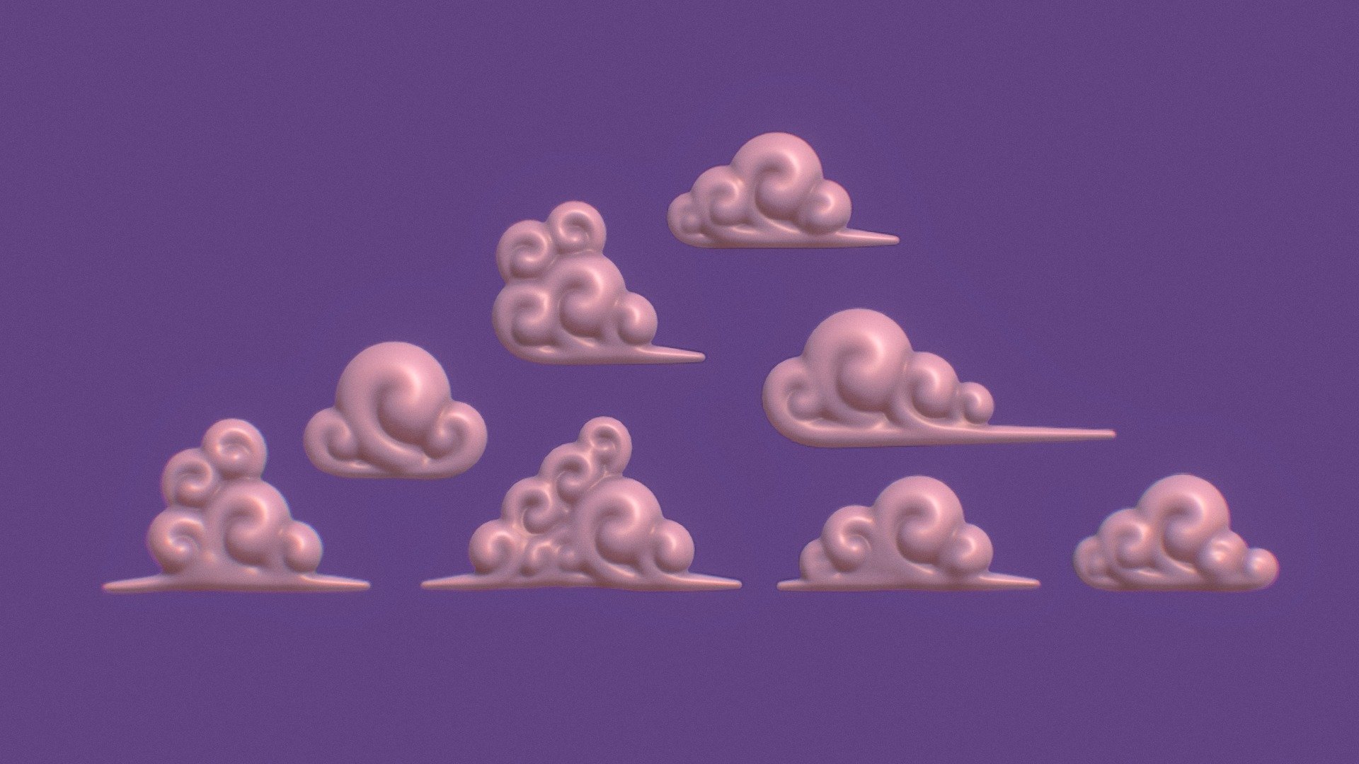 CLOUDS PACK 9 3d model