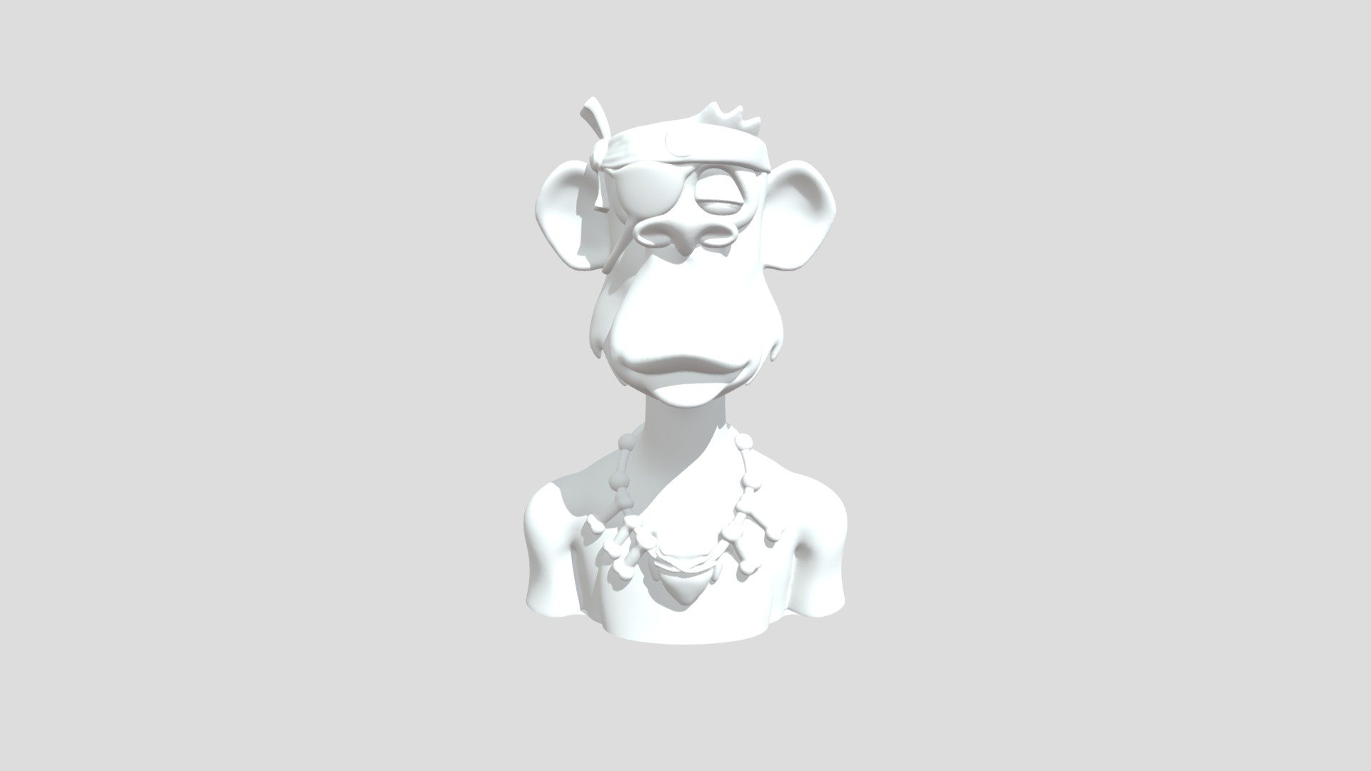 Bored Ape Bust 3d model