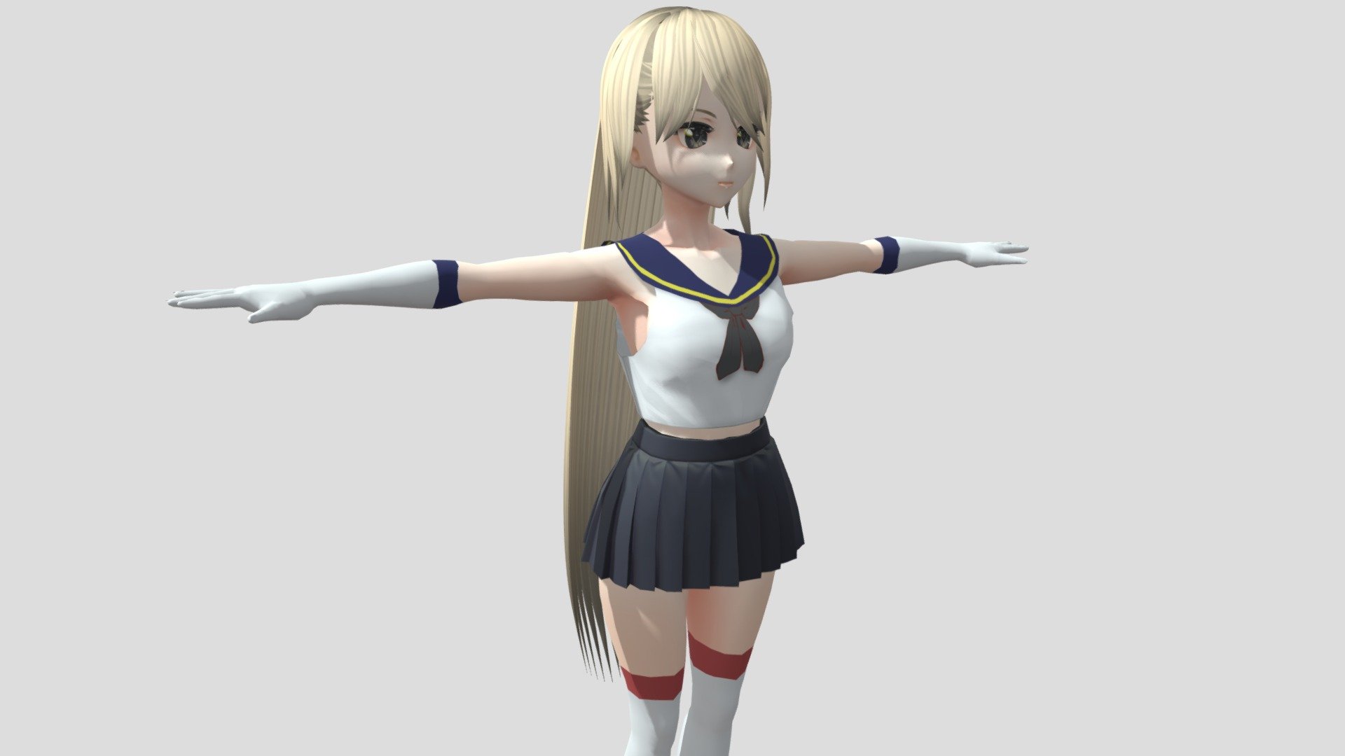 【Anime Character / alex94i60】Elda (Sailor) 3d model