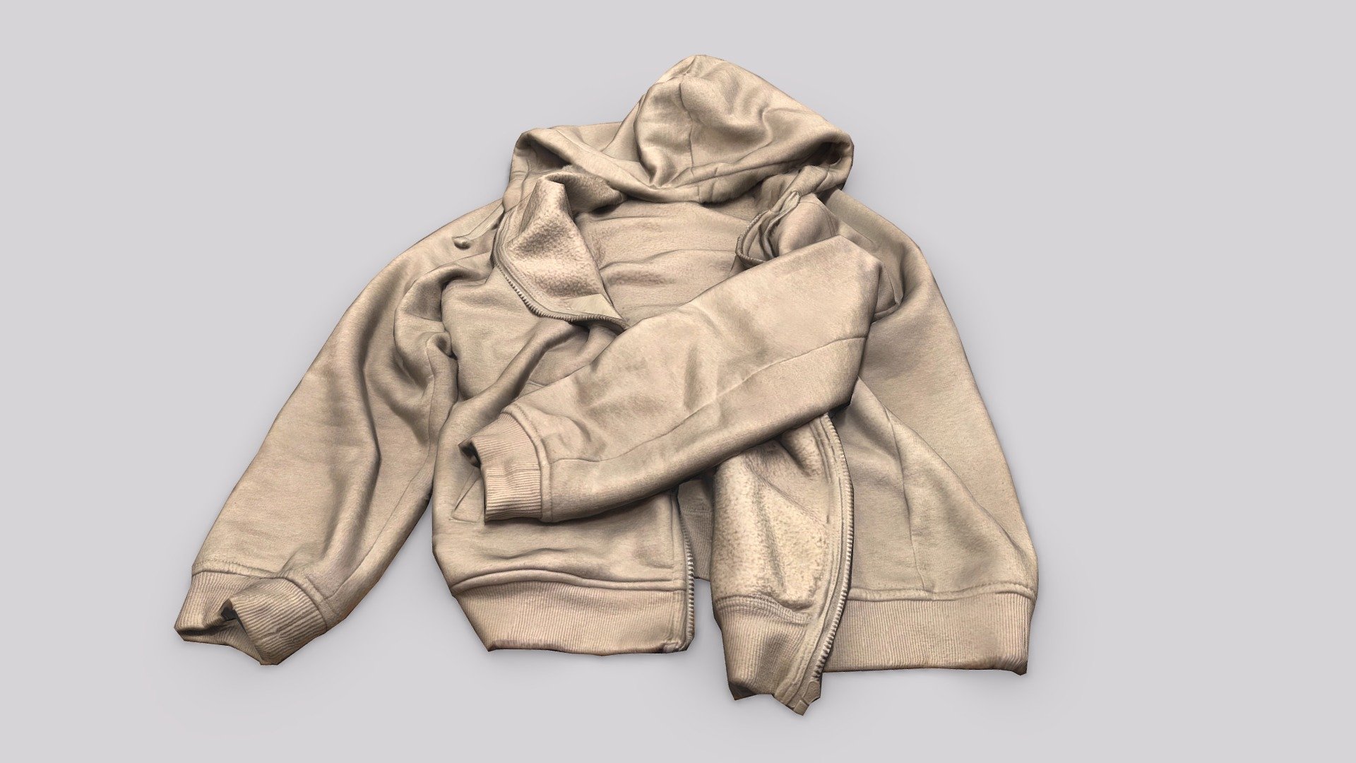 Scanned clothing: Hoodie 2 3d model