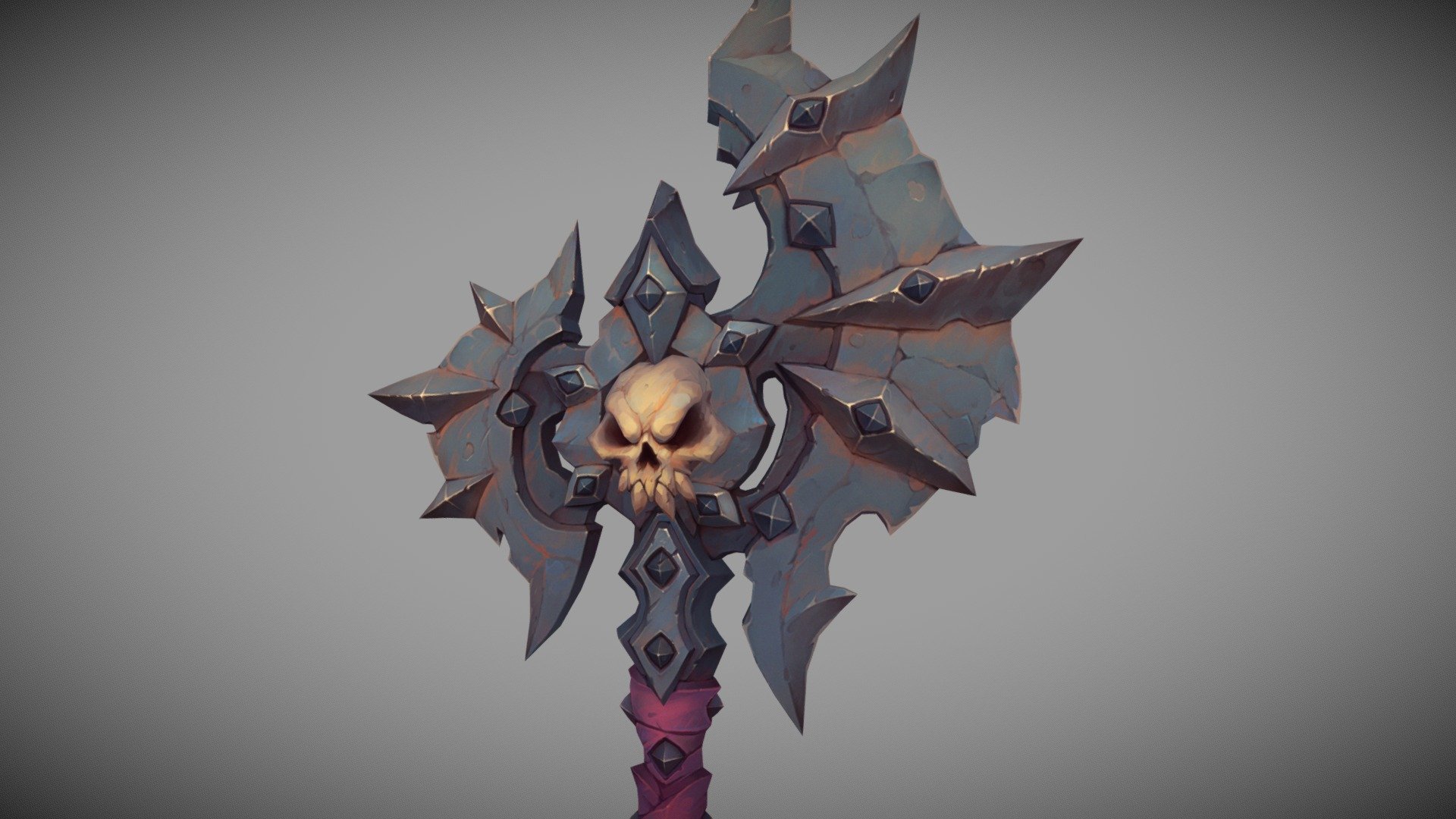 HandPainted Axe 3d model