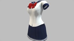 Female Manga Sailor School Uniform