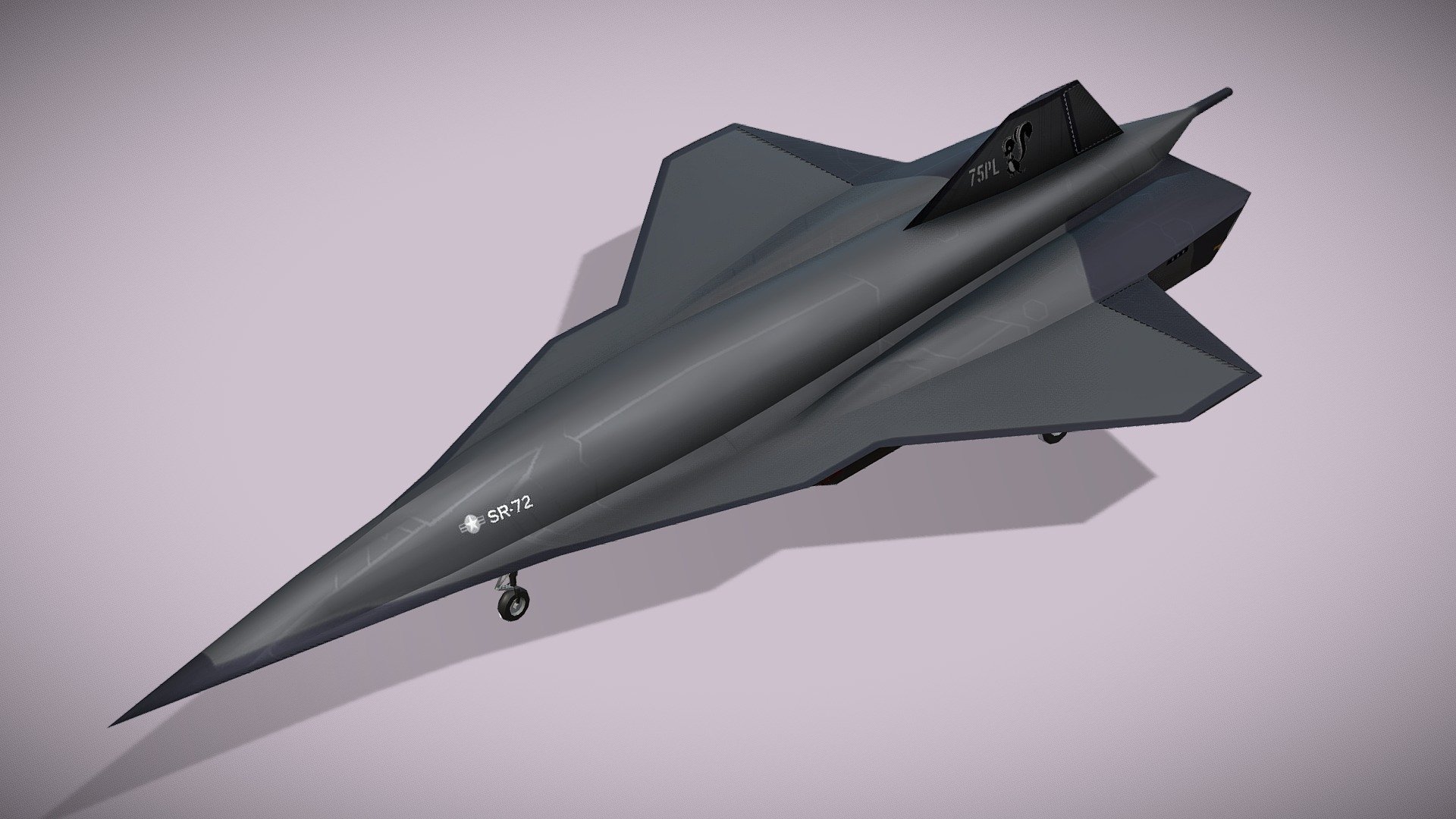 Lockheed Martin SR-72 Son of Blackbird 3d model