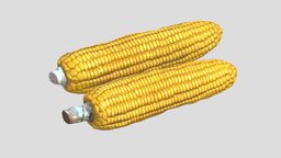 Corn Low Poly PBR Realistic