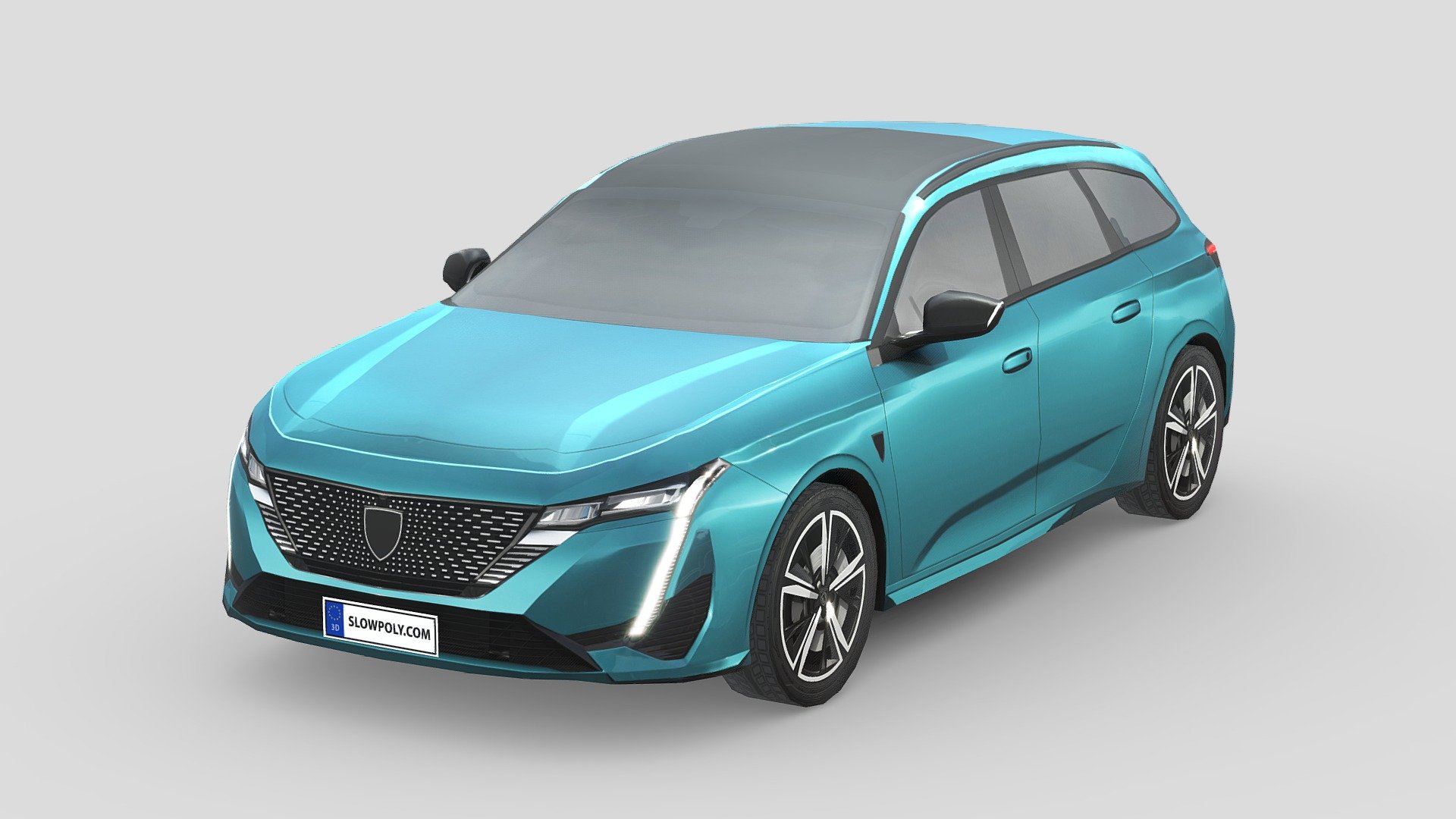 Peugeot 308 SW hybrid 2022 3d model