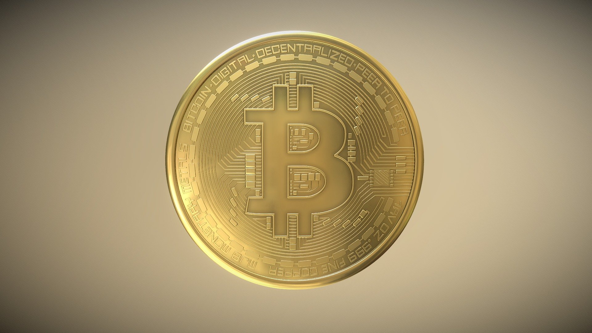 Bitcoin 3d model