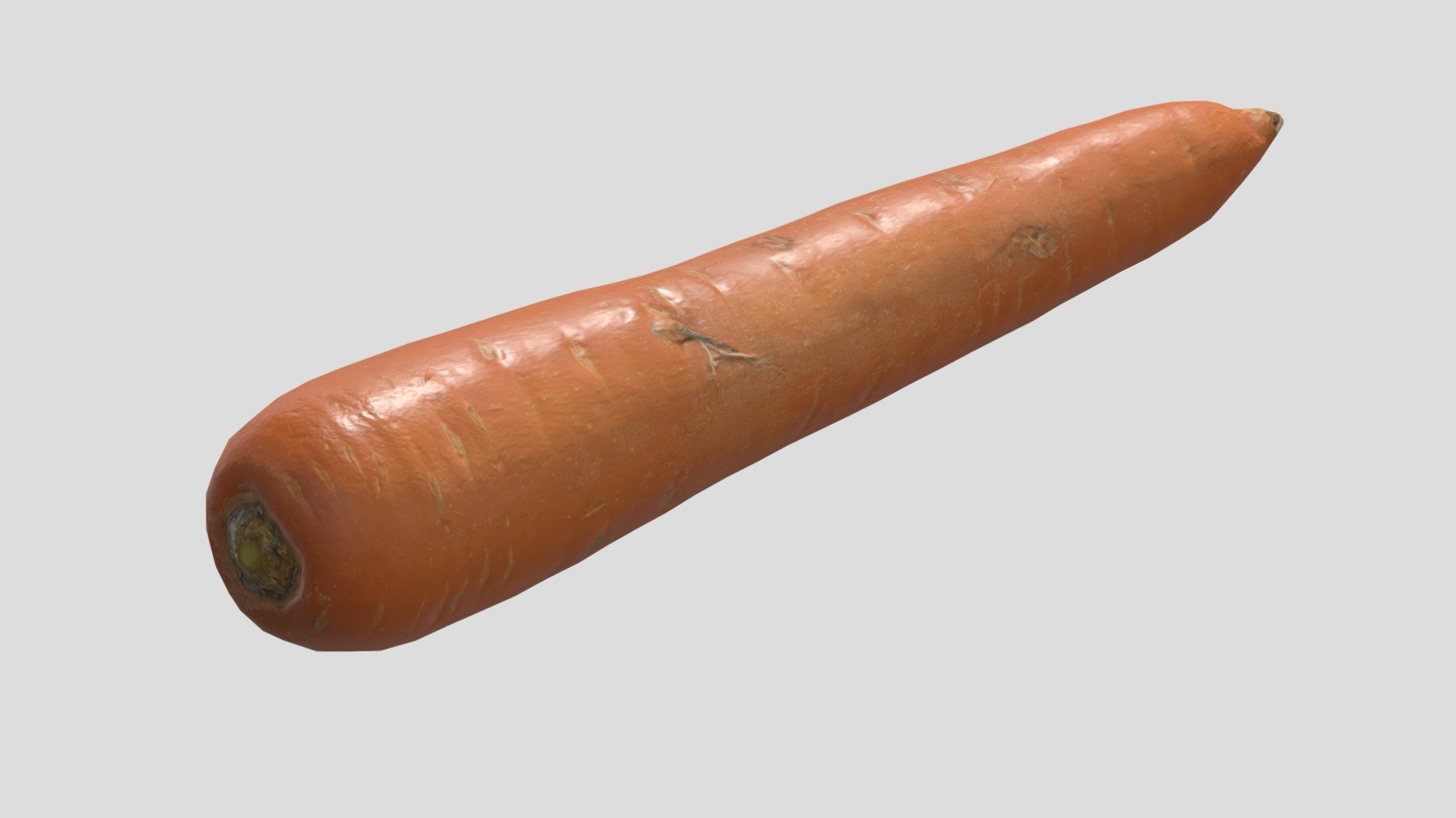 Carrot Low Poly PBR Realistic 3d model