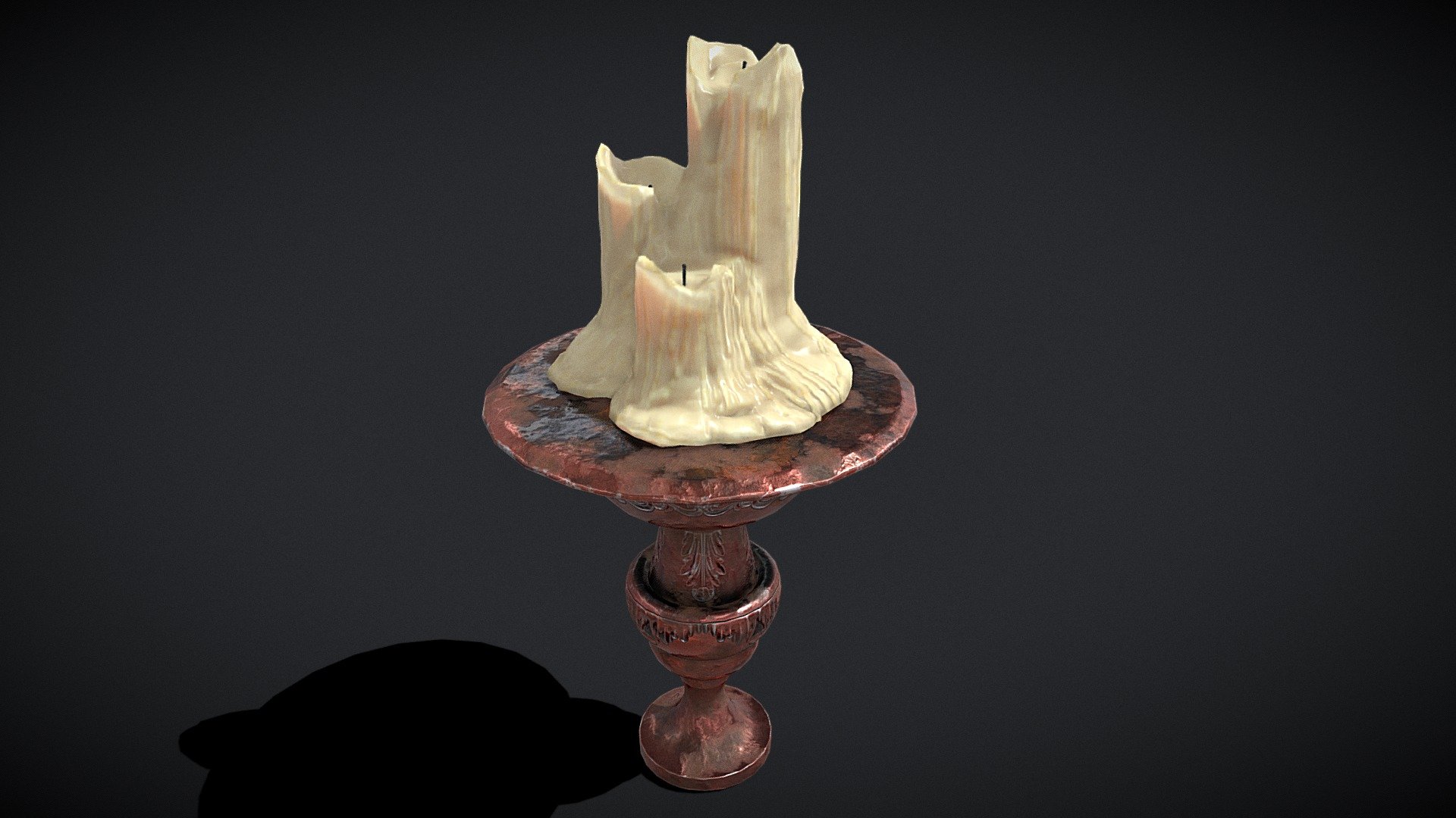 Candle Pedestal 3d model