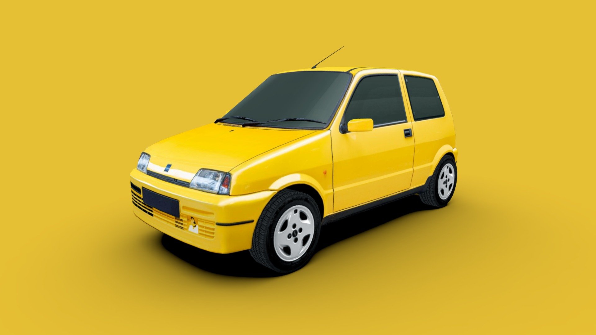 Fiat Cinquecento Sporting 1995 3d model