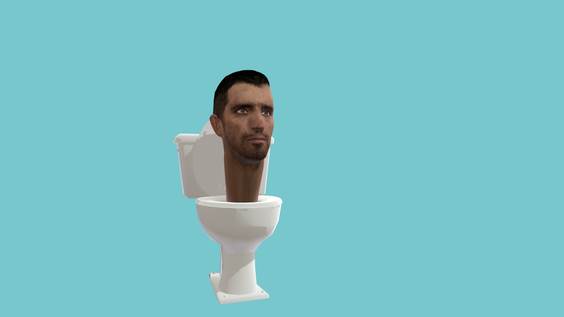 skibidi toilet (toilet man) 3d model