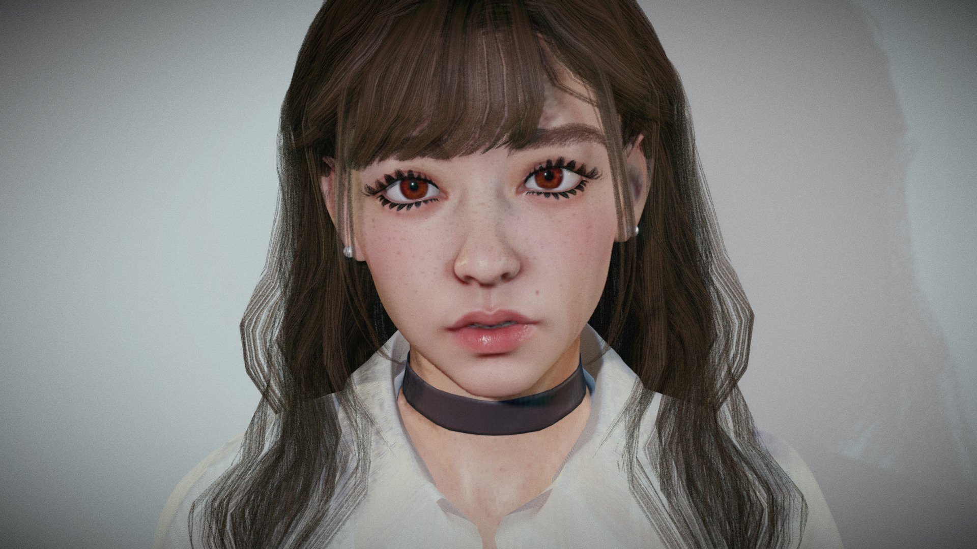 Semi Realistic Anime Girl 3d model