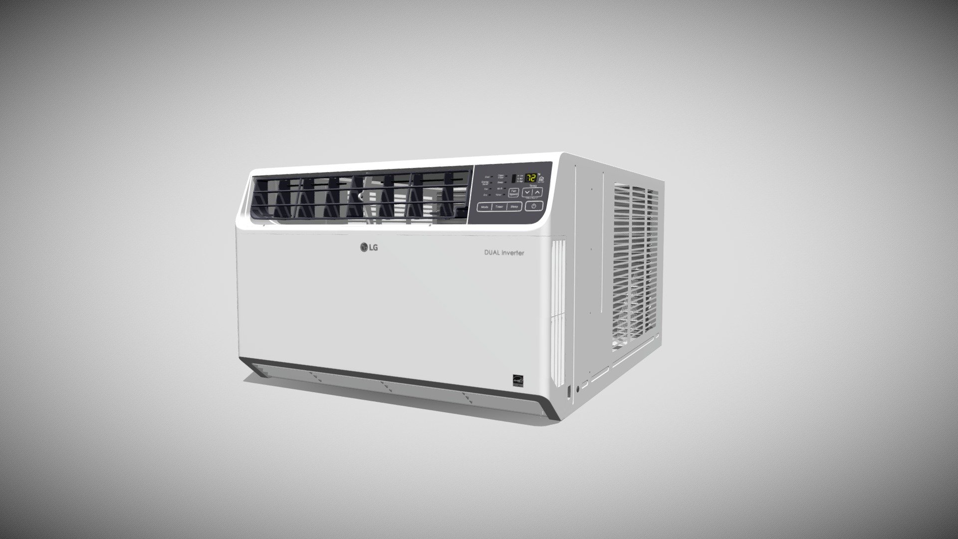 LG Window Air Conditioner 3d model