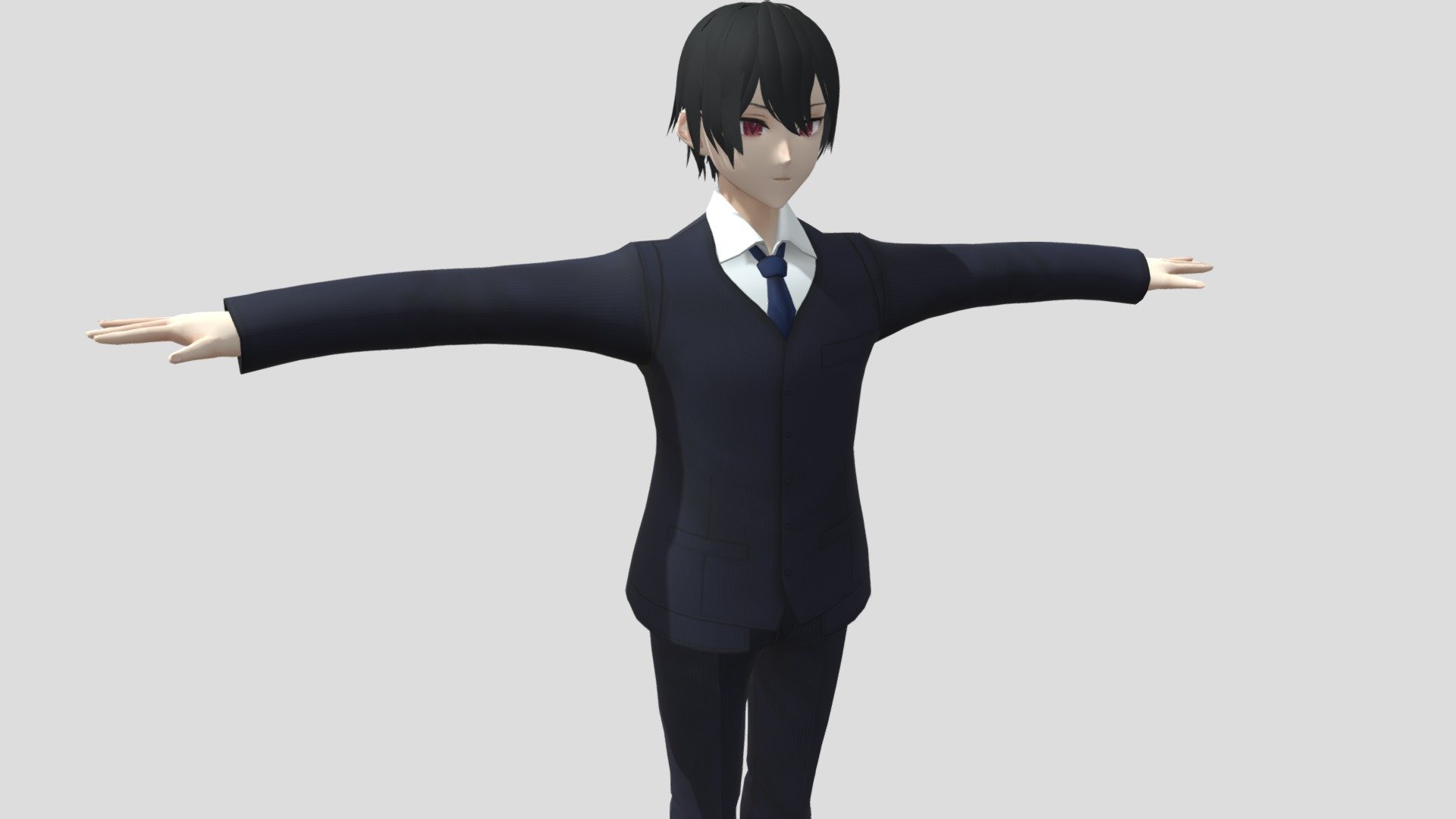 【Anime Character】Dylan (Suit/Unity 3D) 3d model