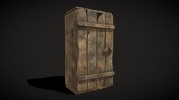 Rustic Medieval Wooden Cupboard