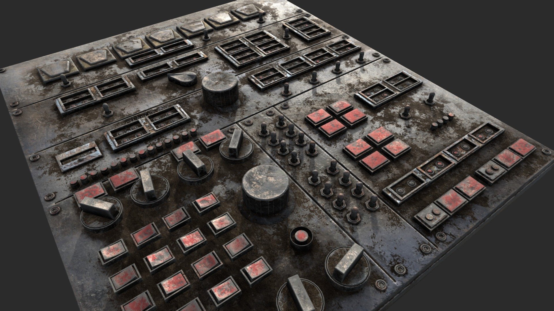 PBR Control Panel 3d model