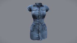 Female Denim Tunic Dress