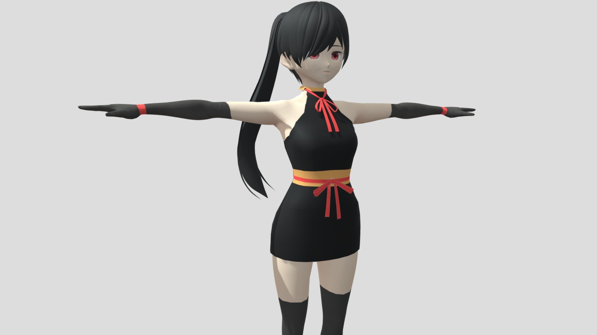 【Anime Character】Dai Wu Shuang (V2/Unity 3D) 3d model