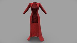 Female Overdress Velvet Gown