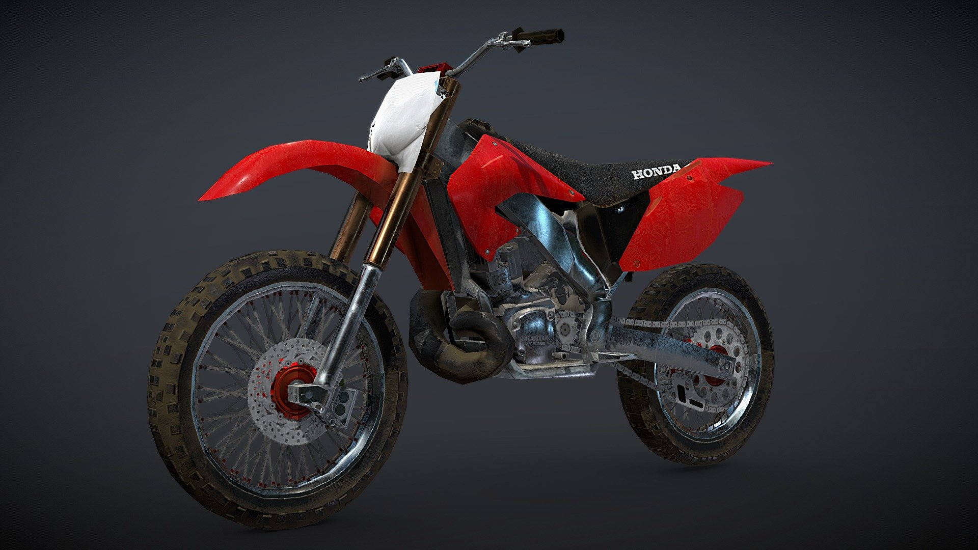 Honda CR250 3d model