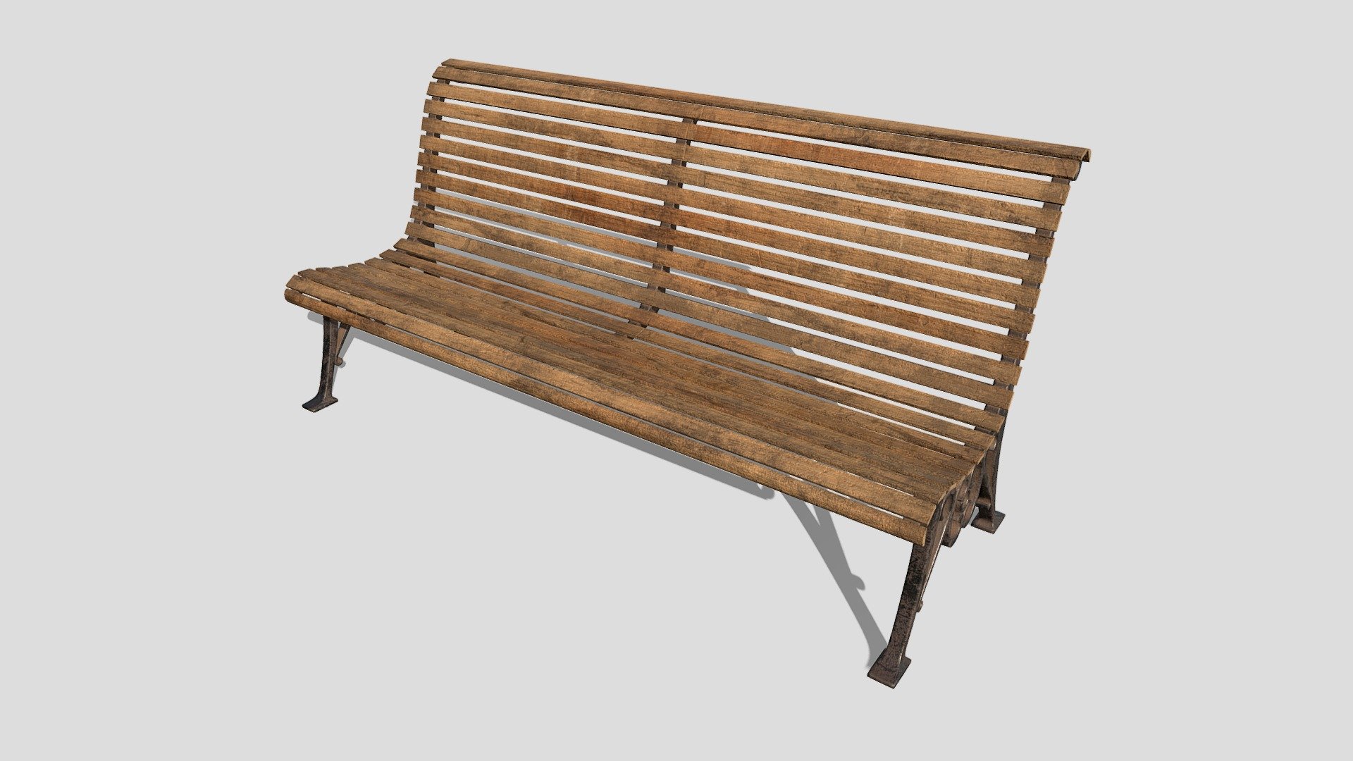 Park Bench 3d model