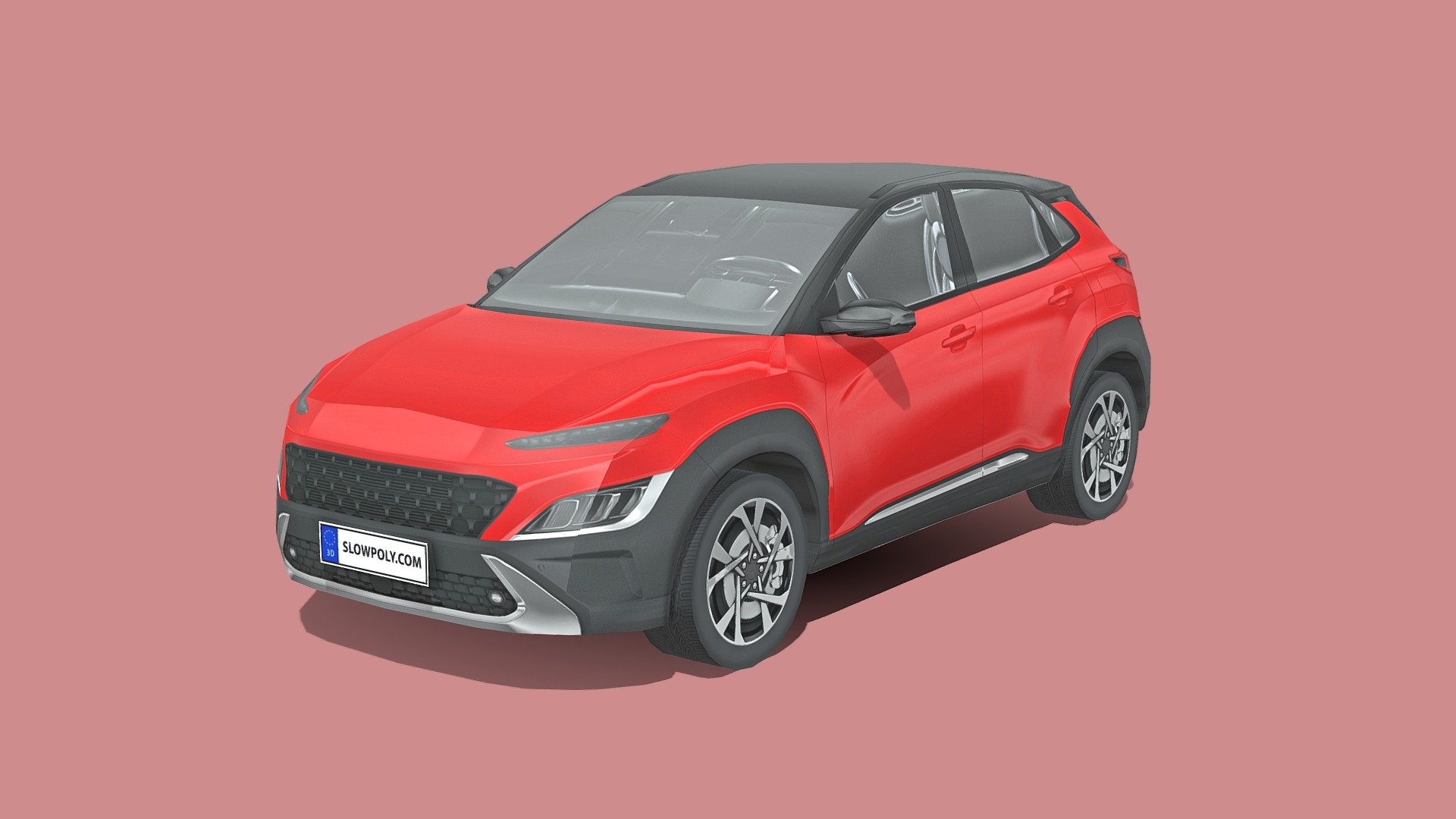 Hyundai Kona 2021 3d model