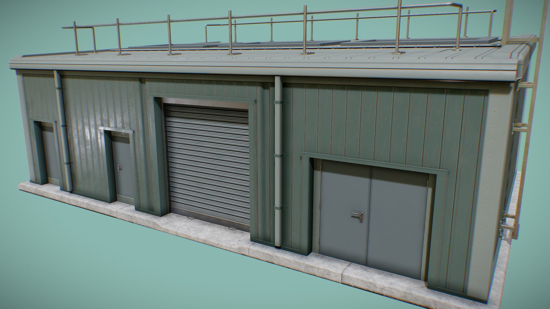 Garage Building 3d model