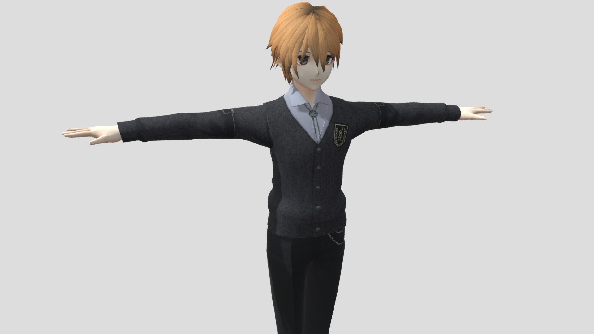 【Anime Character】Souta (V2/Unity 3D) 3d model