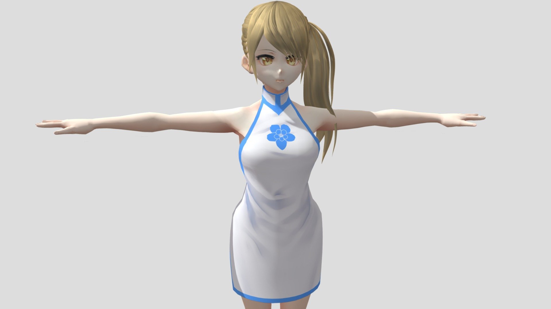 【Anime Character / alex94i60】Chloe (CheongsamV2) 3d model