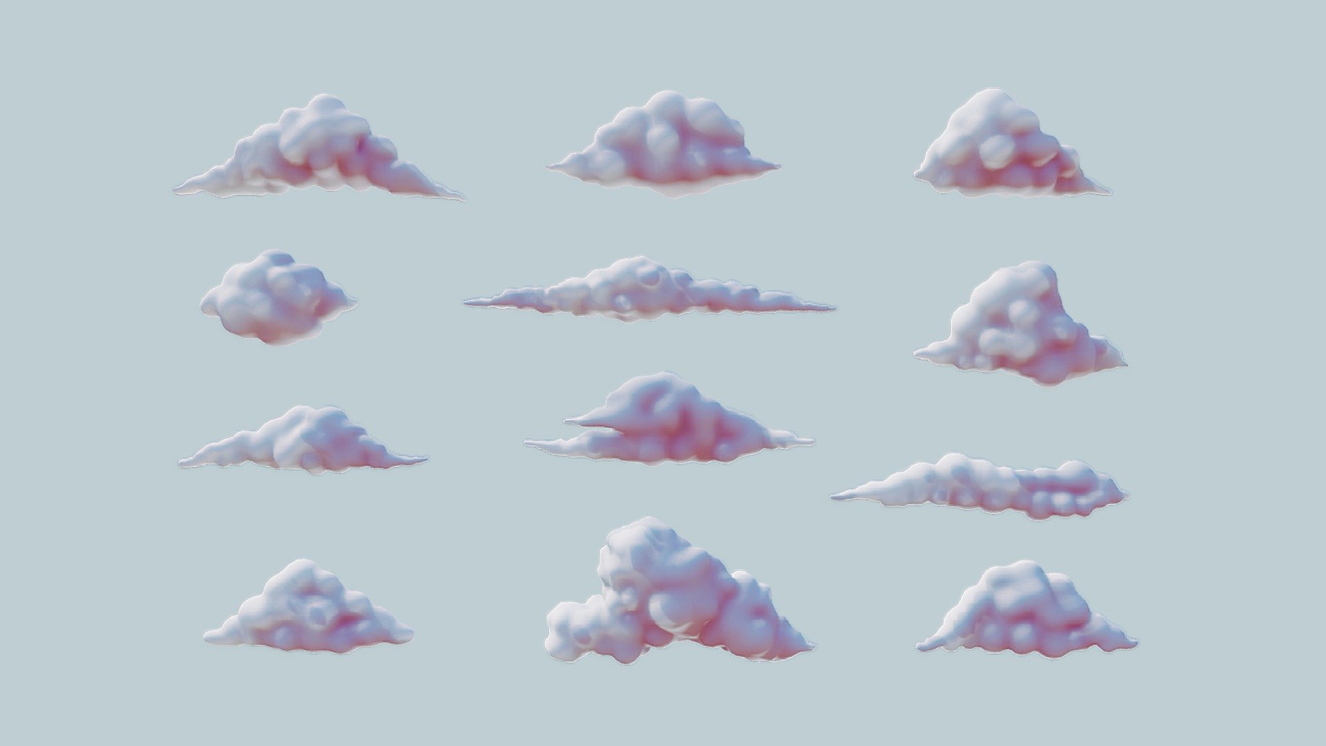 Clouds Pack 3d model