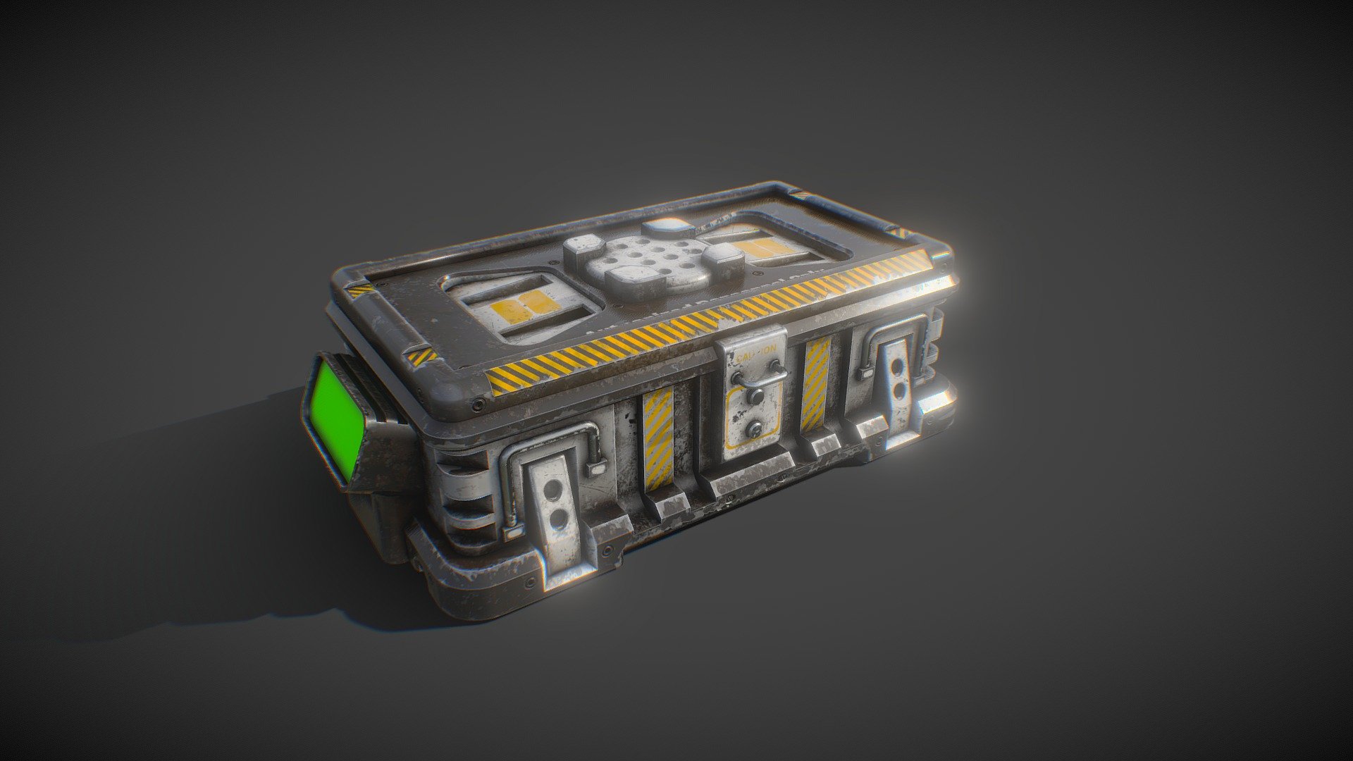 Sci_Fi_Crate 3d model