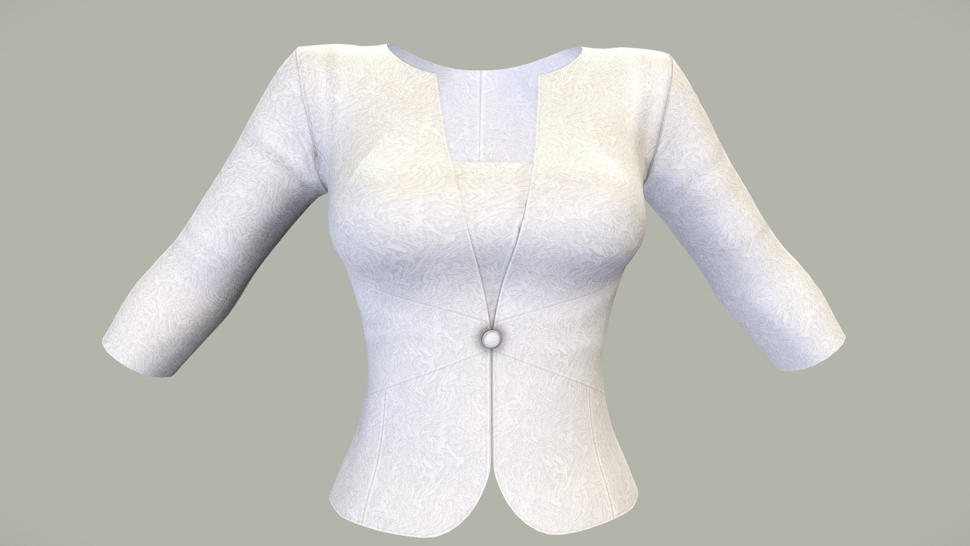 Female Elegant Suit Jacket 3d model