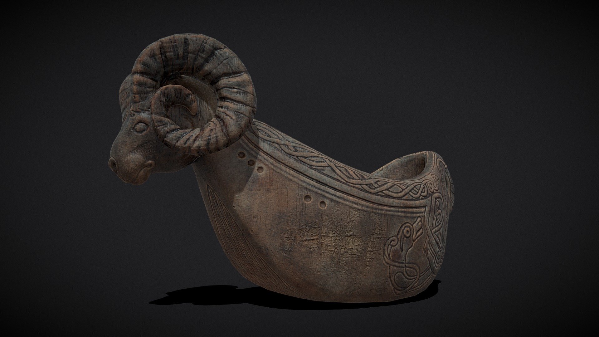 Ram Drinking Vessel 3d model