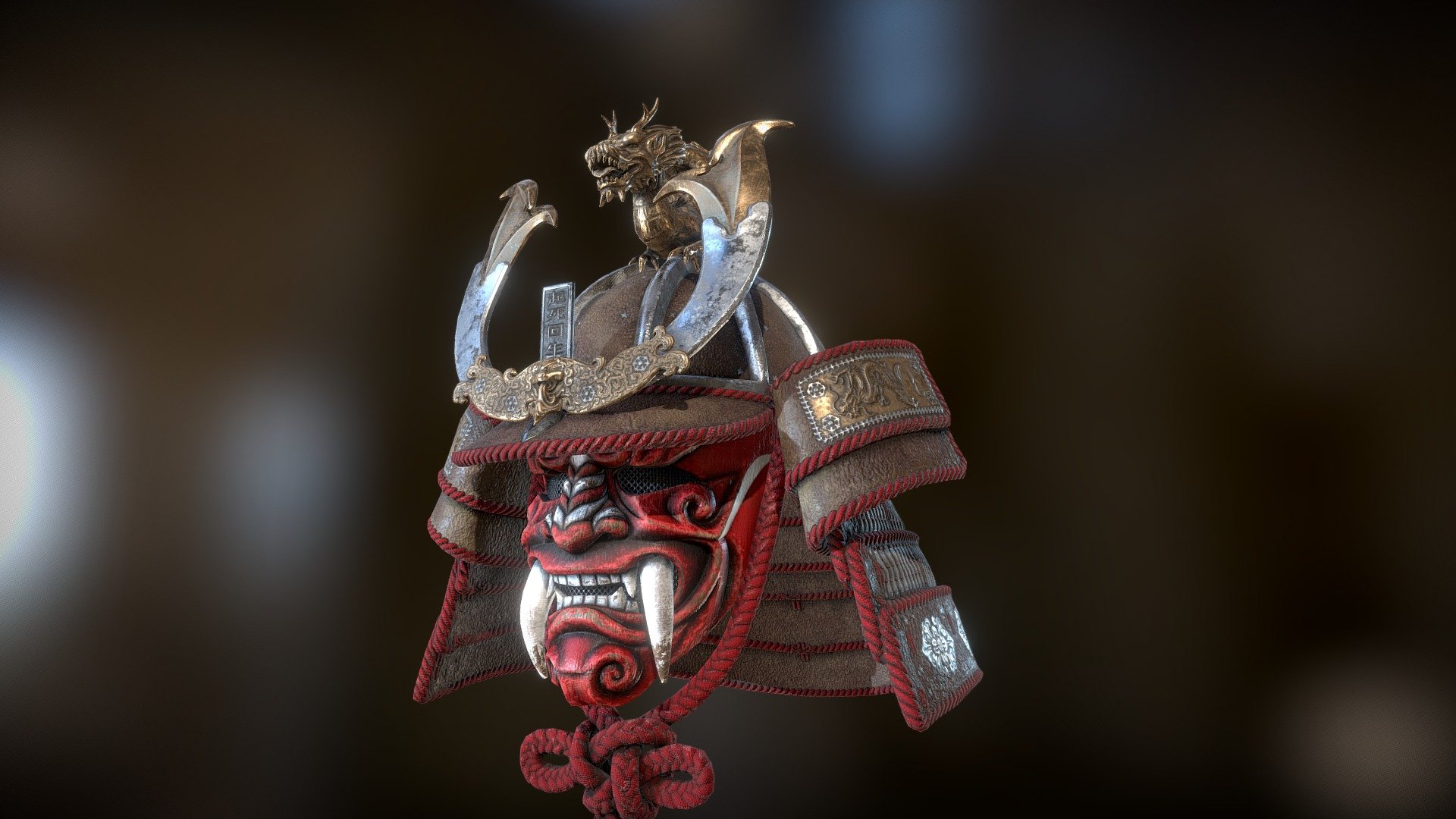 Samurai Helmet 3d model