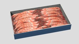 Frozen Seafood Pack Low Poly PBR Realistic