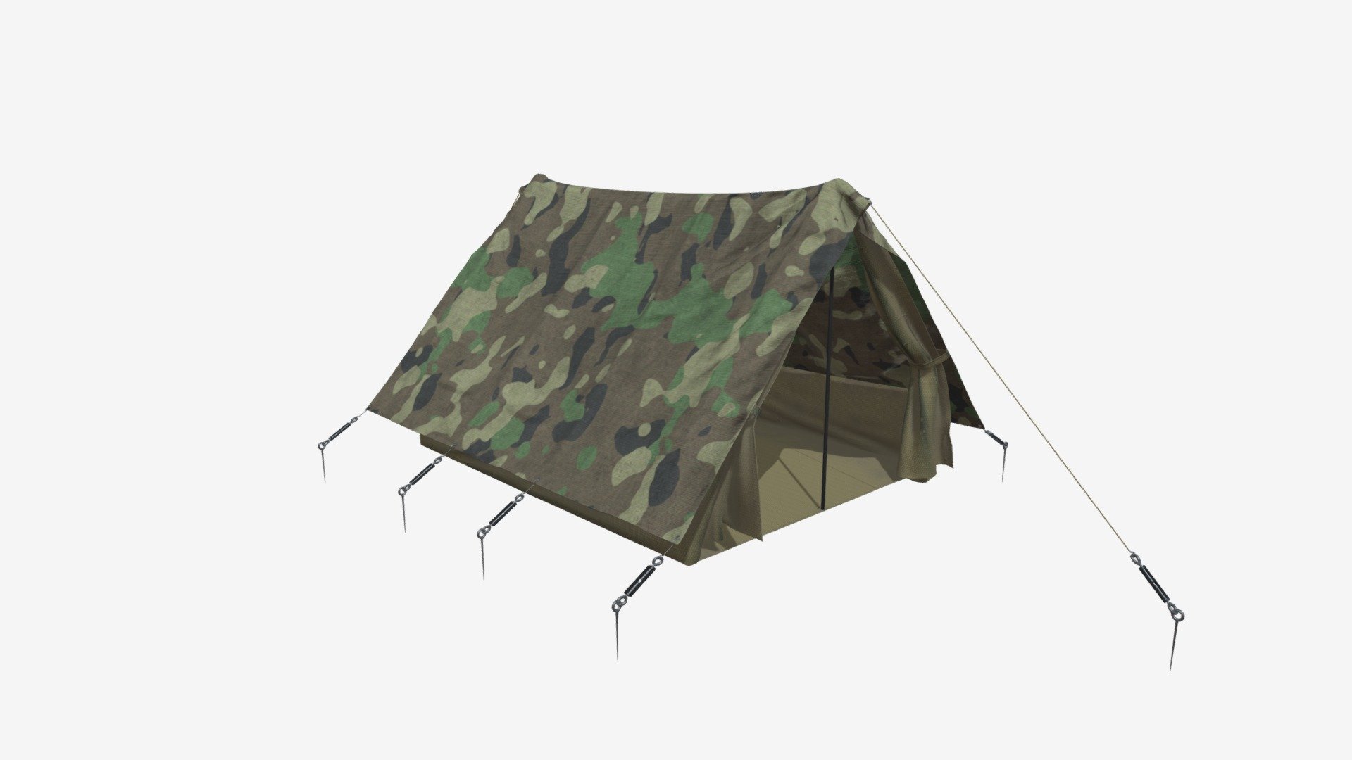 Military tent 3d model