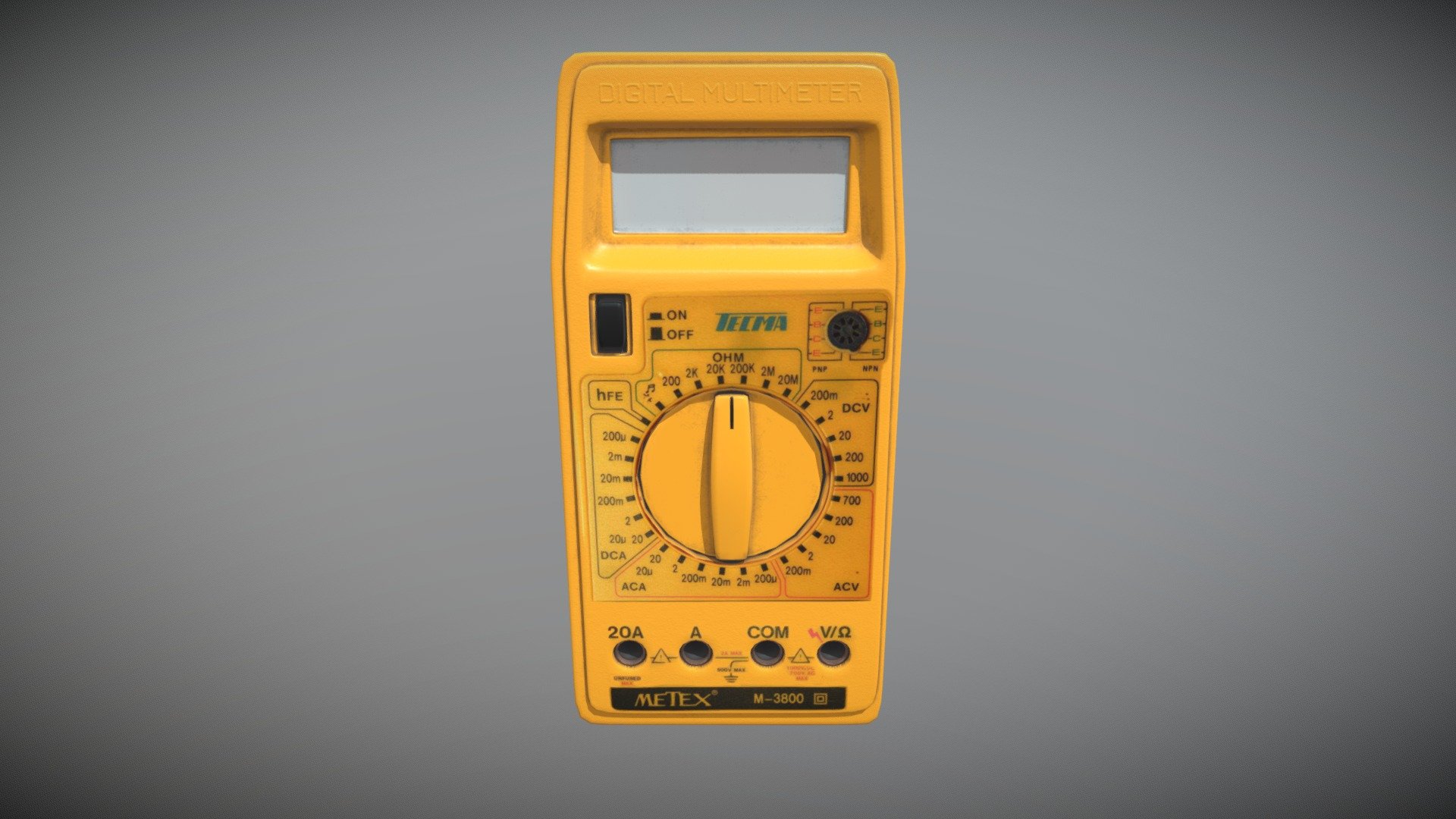 Multimeter Metex3800 3d model