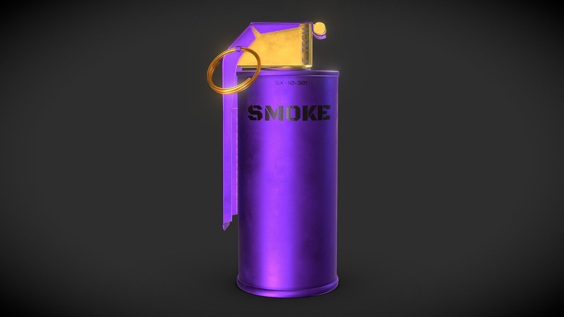 Modern Smoke Grenade V1 3d model