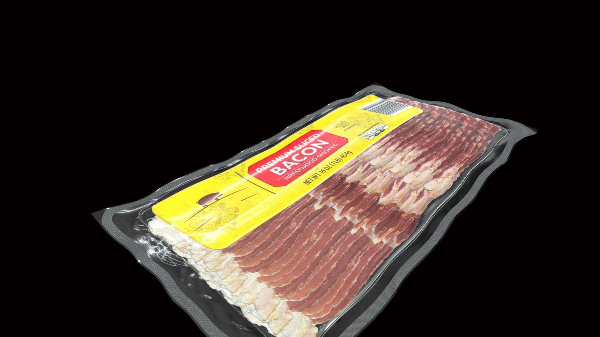 Sliced Bacon (2) 3d model