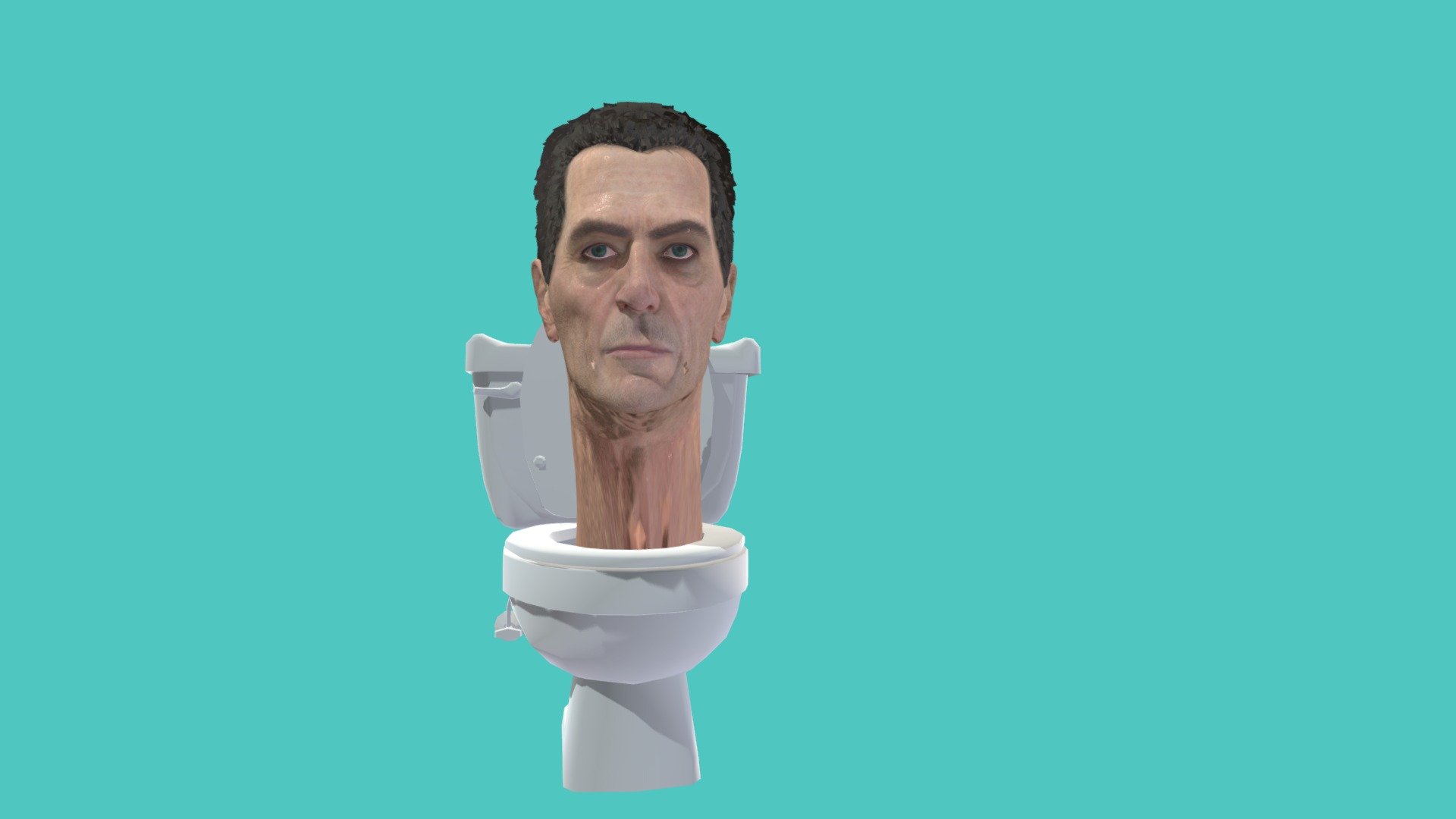 skibidi toilet (boss man) 3d model