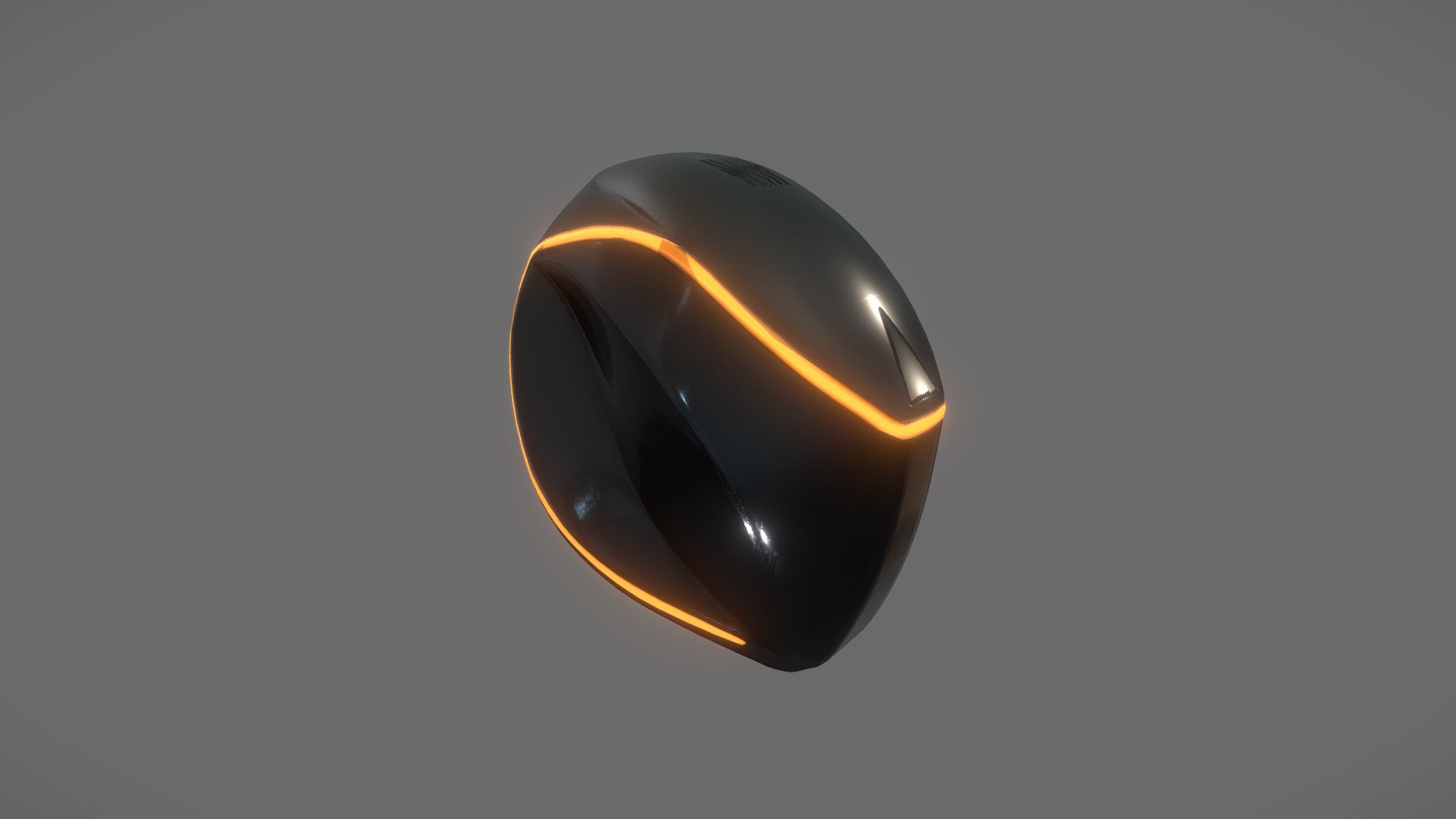 Futuristic Rider Helmet 3d model