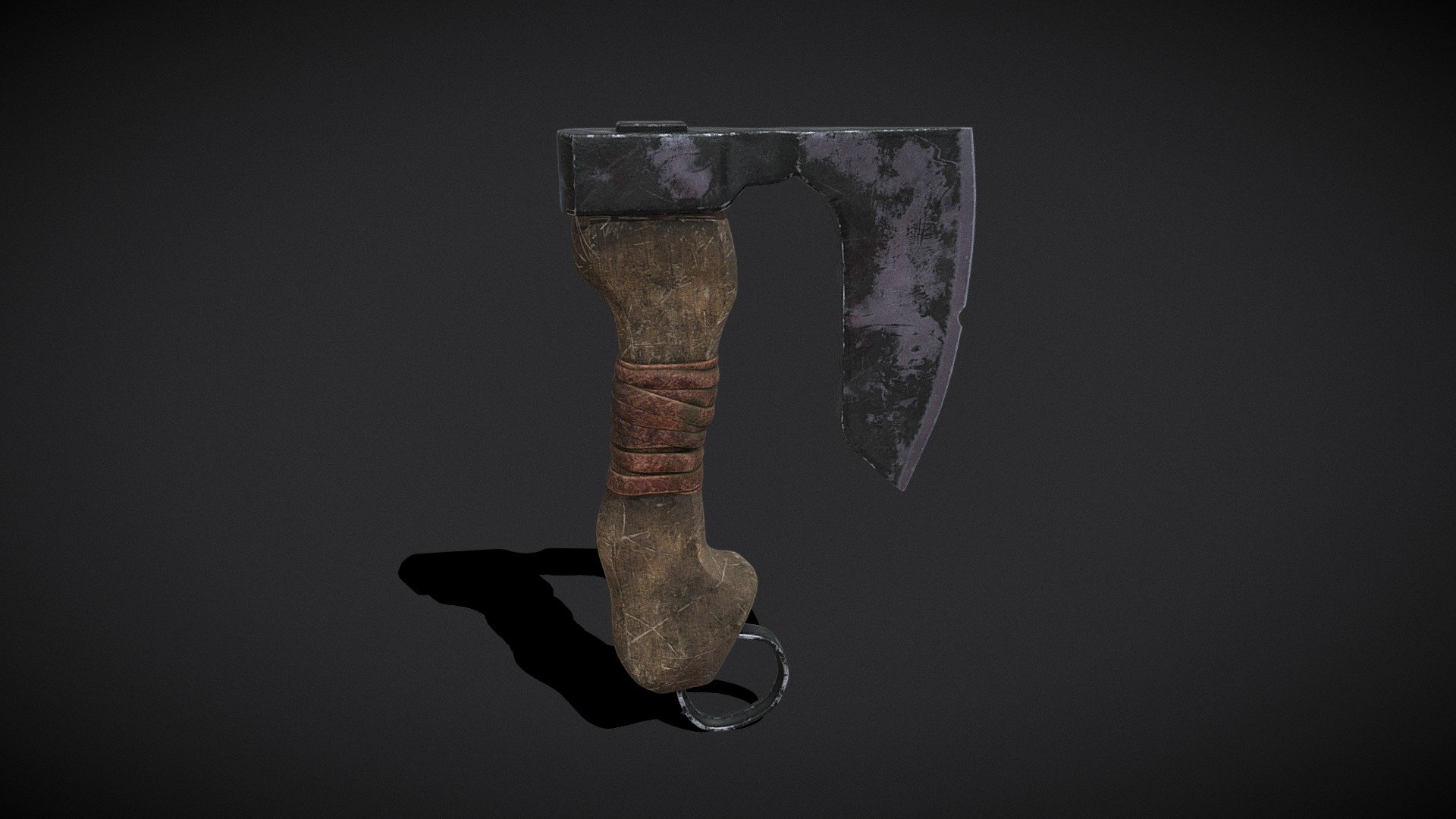 Mini Bearded Hand Axe 3d model