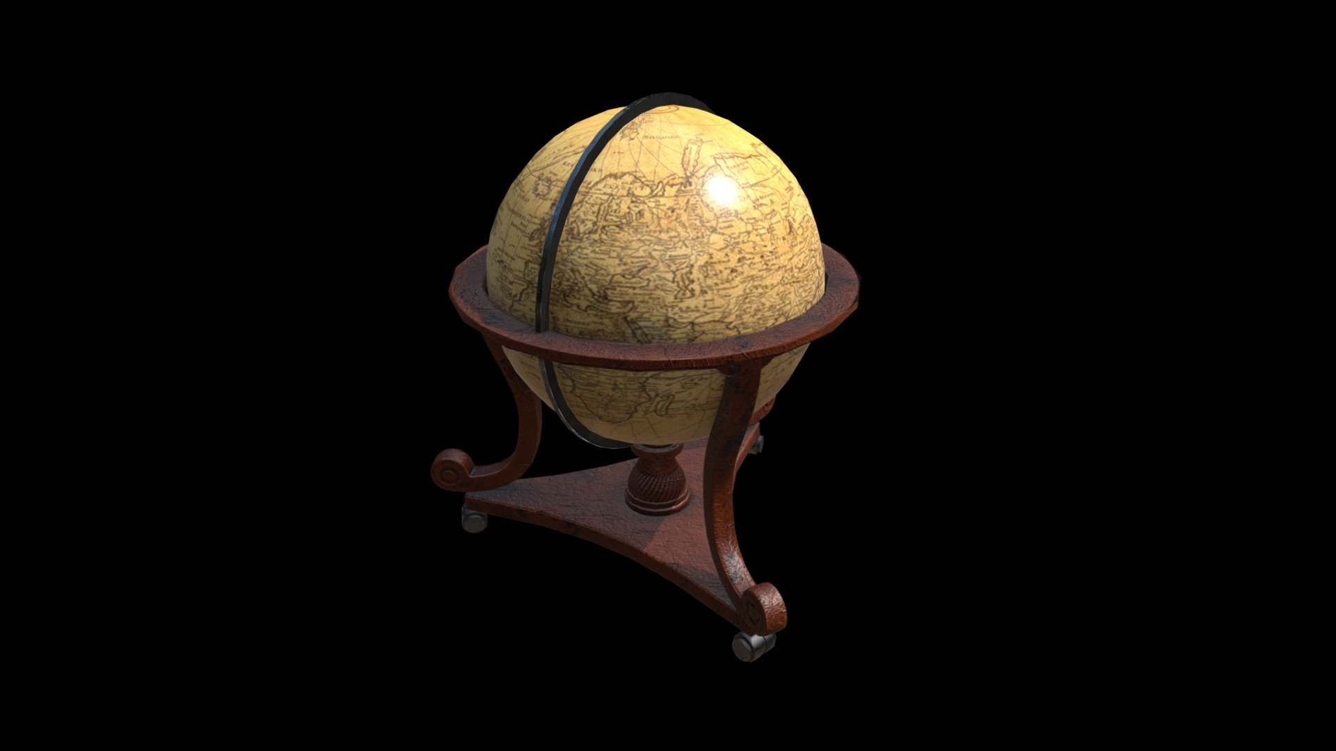 Medieval Globe 3d model