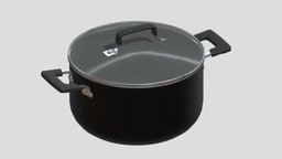 6 quart Dutch Oven with lid Low Poly