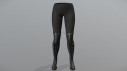 Female Futuristic Rider Pants And Boots